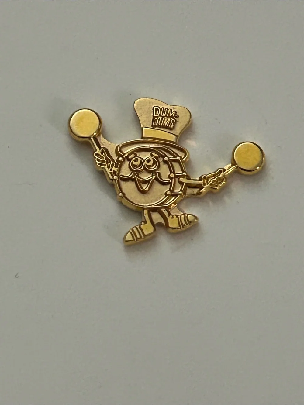 Rare Vintage Gold Tine Dum Dums Mascot Collectible Pin